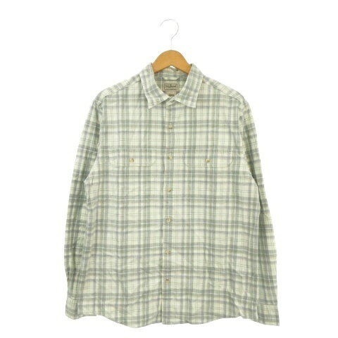 【中古】エルエルビーン L.L.BEAN シャツ アウトドアウエア L 緑 グリーン チェック柄 長袖 胸ポケット /AO6 ■ECB006 メンズ 【ベクトル 古着】 260630ブランドエルエルビーン L.L.BEAN表記サイズL実寸サイズ肩幅：46cm　身幅：55.5cm　着丈：73.5cm　袖丈：63cm　　素材コットン色緑 グリーン状態若干の使用感は見受けられますが、目立った汚れやダメージはなく良好です。 ※あくまでも中古品ですので掲載写真や記載内容をご確認いただき、ご理解の上ご購入ください。商品のお問い合わせの回答を休止しております。＊各商品ページの商品詳細等をご確認の上ご購入ください。【中古】エルエルビーン L.L.BEAN シャツ アウトドアウエア L 緑 グリーン チェック柄 長袖 胸ポケット /AO6 ■ECB006 メンズ 【ベクトル 古着】 260630状態ランク　”A”詳細については、下記および「状態ランクについて」ページをご覧ください。未使用・新品の商品ほぼ新品同様の商品使用感が少なく、かなり状態の良い商品使用感はあるが、傷や汚れの少ない商品使用感の他、傷や汚れが見られる商品かなり大きな傷みがある難あり商品※S〜CランクはUSED品となりますので、使用感をご理解の上でご入札下さい。状態ランクについてinformationブランドエルエルビーン L.L.BEAN表記サイズL実寸サイズ肩幅：46cm　身幅：55.5cm　着丈：73.5cm　袖丈：63cm　　素材コットン色緑 グリーン状態若干の使用感は見受けられますが、目立った汚れやダメージはなく良好です。 ※あくまでも中古品ですので掲載写真や記載内容をご確認いただき、ご理解の上ご購入ください。商品のお問い合わせの回答を休止しております。＊各商品ページの商品詳細等をご確認の上ご購入ください。本商品は一点物です他サイトや店舗にて販売している商品です。多少のお時間差にて欠品になることもございます。予めご了承頂ますようお願い致します。ベクトル・サイズガイドはこちらこの商品と同じブランドの商品を見る