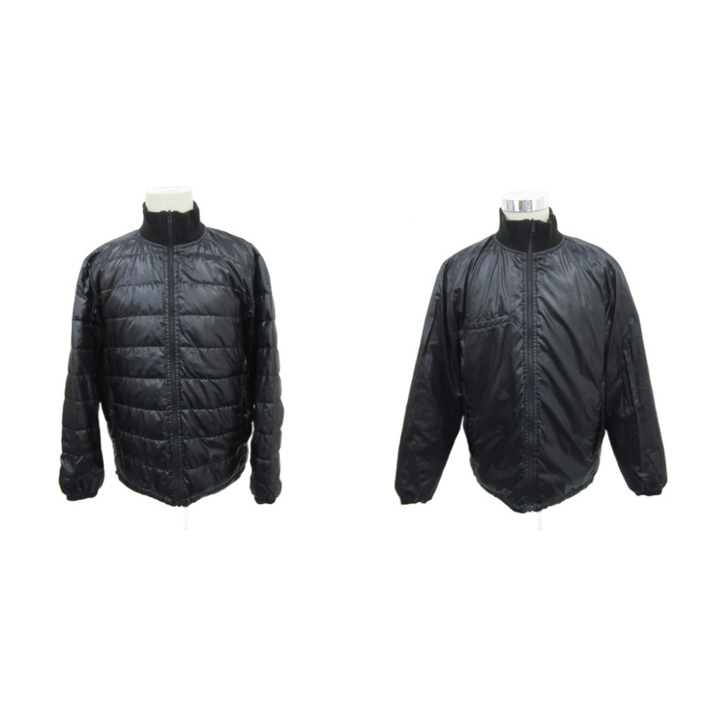 【中古】ユニクロ UNIQLO ダウンジャケット 上着 リバーシブル ミドル丈 XL 黒 ブラック /SM51 ■ECB006 メンズ 【ベクトル 古着】 260710