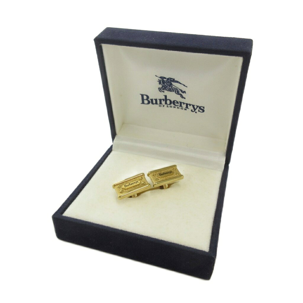 中古 バーバリーズ Burberrys カフスボタン スクエア型 ロゴ ゴールドカラー NU ECB006 メンズ ベクトル 古 vectorpremium-19430957 ブランド古着ベクトルプレミアム店 サンプル画像3
