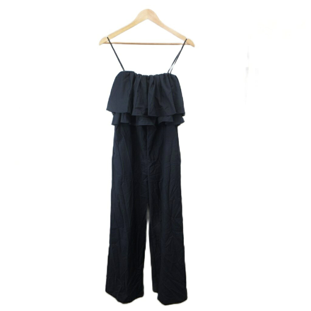 【中古】ミラオーウェン Mila Owen サロペットパンツ オールインワン 1 紺 ネイビー ベアトップ フリル ワイドパンツ /NP ■ECF007 レディース 【ベクトル 古着】 260707 vectorpremium-19247718 ブランド古着ベクトルプレミアム店 パッケージ画像