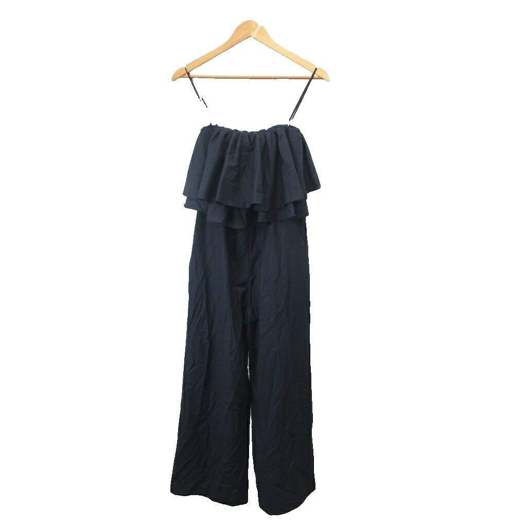 【中古】ミラオーウェン Mila Owen サロペットパンツ オールインワン 1 紺 ネイビー ベアトップ フリル ワイドパンツ /NP ■ECF007 レディース 【ベクトル 古着】 260707 vectorpremium-19247718 ブランド古着ベクトルプレミアム店 サンプル画像2