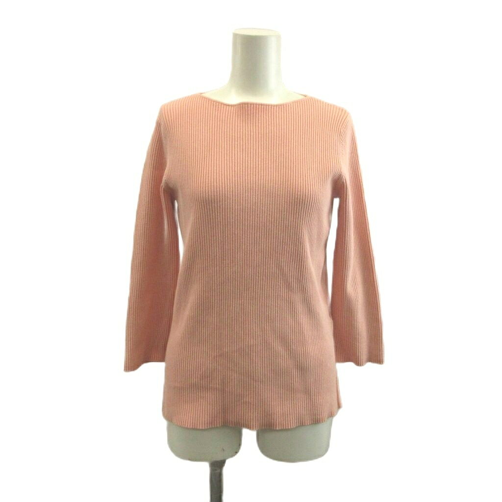 【中古】ミラオーウェン Mila Owen ニット カットソー 0 ピンク リブ編み ボートネック 長袖 /NP ■GY70 レディース 【ベクトル 古着】 260710 vectorpremium-19262041 ブランド古着ベクトルプレミアム店 パッケージ画像