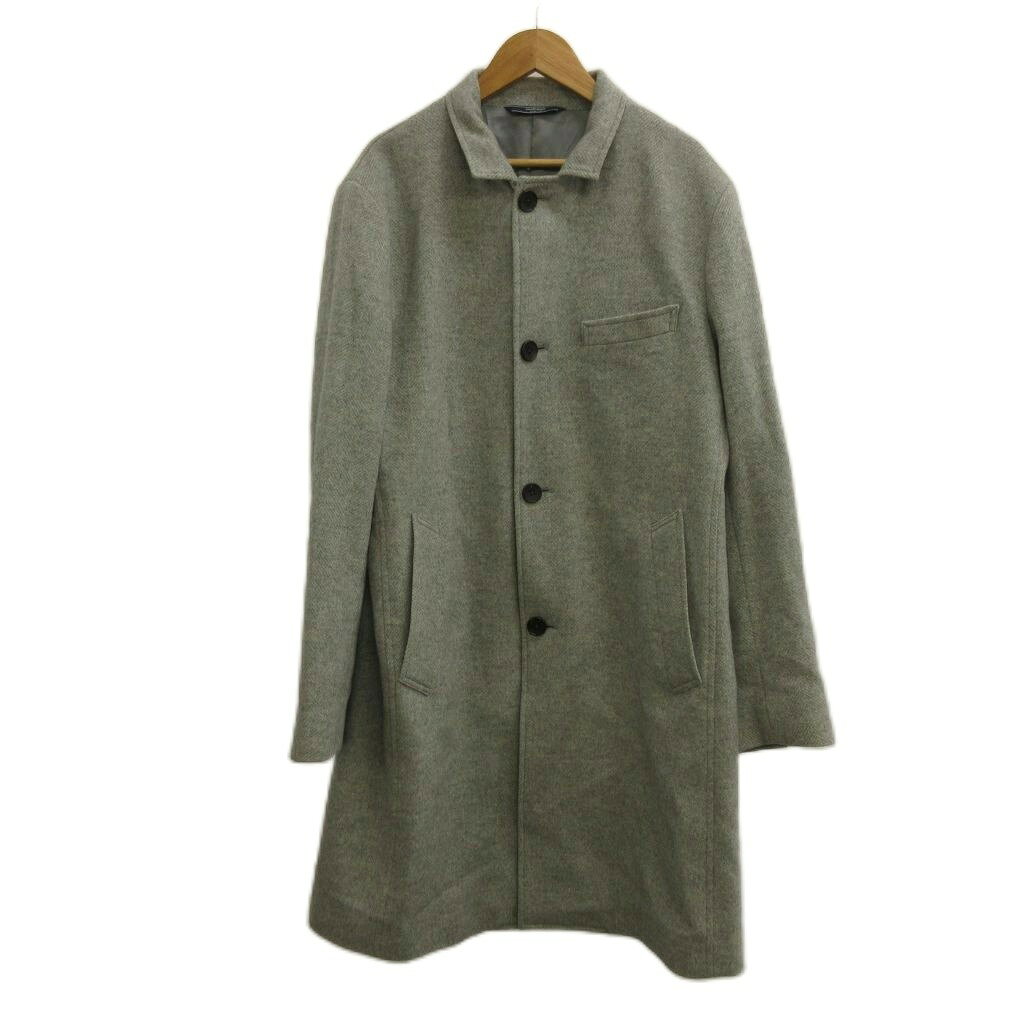 【中古】ニューヨーカー NEWYORKER コート ウール M グレー 無地 レギュラーカラー 長袖 ロング丈 /PP ■GY70 メンズ 【ベクトル 古着】 260708ブランドニューヨーカー NEWYORKER表記サイズM実寸サイズ肩幅：約45cm　身幅：約54cm　着丈：約94cm　袖丈：約62cm　　素材表地 毛 カシミヤ 別布 牛革 裏地 キュプラ ポリエステル色グレー状態使用感が少なく、かなり状態の良い商品です。 ※あくまでも中古品ですので掲載写真や記載内容をご確認いただき、ご理解の上ご購入ください。備考(株)ダイドーフォワード商品のお問い合わせの回答を休止しております。＊各商品ページの商品詳細等をご確認の上ご購入ください。【中古】ニューヨーカー NEWYORKER コート ウール M グレー 無地 レギュラーカラー 長袖 ロング丈 /PP ■GY70 メンズ 【ベクトル 古着】 260708状態ランク　”A”詳細については、下記および「状態ランクについて」ページをご覧ください。未使用・新品の商品ほぼ新品同様の商品使用感が少なく、かなり状態の良い商品使用感はあるが、傷や汚れの少ない商品使用感の他、傷や汚れが見られる商品かなり大きな傷みがある難あり商品※S〜CランクはUSED品となりますので、使用感をご理解の上でご入札下さい。状態ランクについてinformationブランドニューヨーカー NEWYORKER表記サイズM実寸サイズ肩幅：約45cm　身幅：約54cm　着丈：約94cm　袖丈：約62cm　　素材表地 毛 カシミヤ 別布 牛革 裏地 キュプラ ポリエステル色グレー状態使用感が少なく、かなり状態の良い商品です。 ※あくまでも中古品ですので掲載写真や記載内容をご確認いただき、ご理解の上ご購入ください。備考(株)ダイドーフォワード商品のお問い合わせの回答を休止しております。＊各商品ページの商品詳細等をご確認の上ご購入ください。本商品は一点物です他サイトや店舗にて販売している商品です。多少のお時間差にて欠品になることもございます。予めご了承頂ますようお願い致します。ベクトル・サイズガイドはこちらこの商品と同じブランドの商品を見る