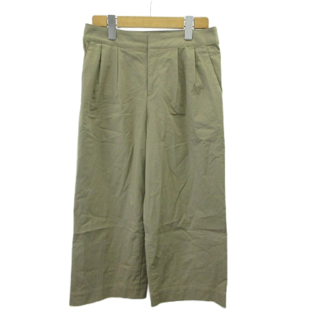【中古】23区 オンワード樫山 キュロットパンツ 38 カーキ 無地 ワイド クロップド丈 /AY ■ECA007 レディース 【ベクトル 古着】 260708 vectorpremium-19253184 ブランド古着ベクトルプレミアム店 パッケージ画像