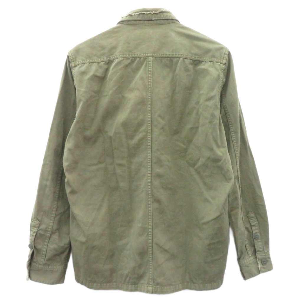 【中古】ナノユニバース nano universe ワークシャツ ミリタリーシャツ XL カーキ 無地 長袖 /SY27 ■GY70 レディース 【ベクトル 古着】 260721 vectorpremium-19287884 ブランド古着ベクトルプレミアム店 サンプル画像2