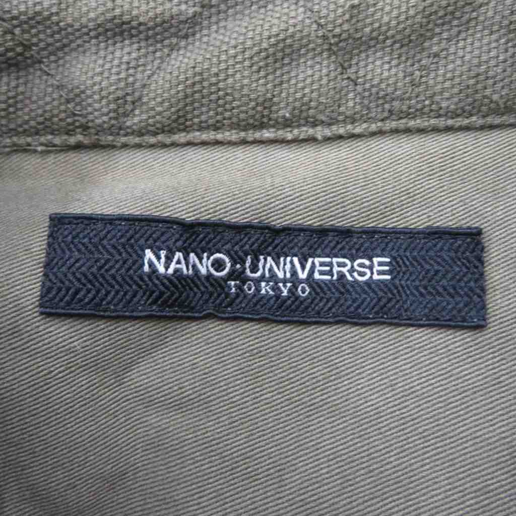 【中古】ナノユニバース nano universe ワークシャツ ミリタリーシャツ XL カーキ 無地 長袖 /SY27 ■GY70 レディース 【ベクトル 古着】 260721 vectorpremium-19287884 ブランド古着ベクトルプレミアム店 サンプル画像3