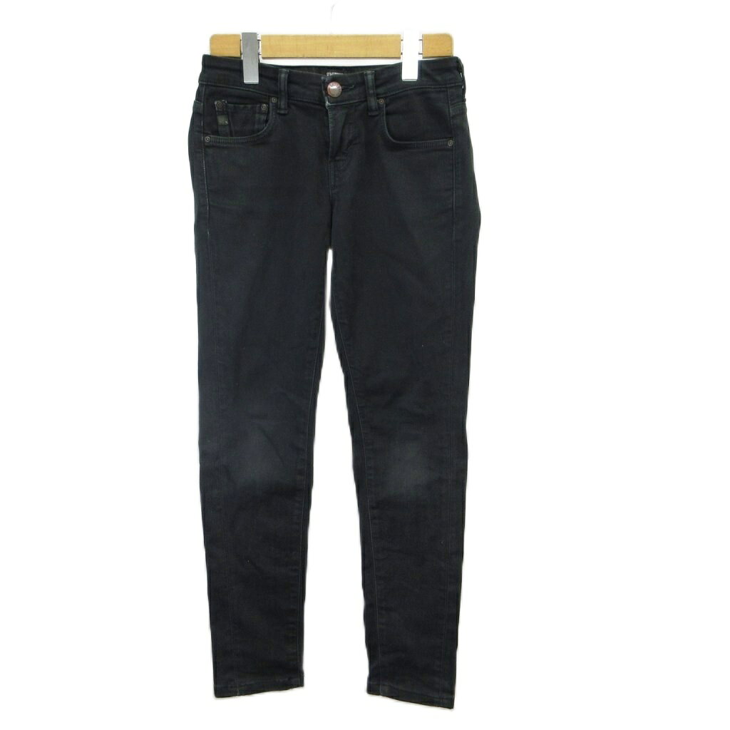 サムシング something ネオジーンズ NEOJEAN デニムパンツ ジーンズ スキニー ストレッチ 25×29 黒 ブラック /XZ ■ECA007 レディース  260712