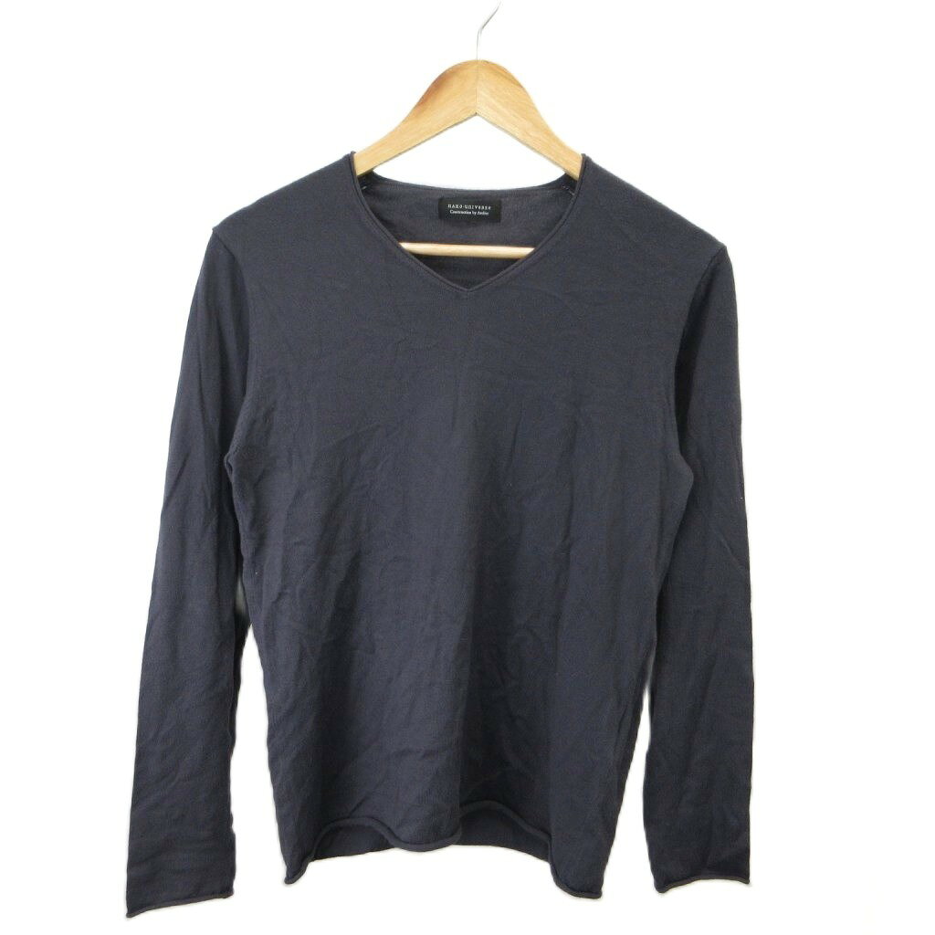 【中古】ナノユニバース nano universe ニット カットソー M チャコールグレー Vネック 長袖 /KK ■GY08 レディース 【ベクトル 古着】 260721 vectorpremium-19292373 ブランド古着ベクトルプレミアム店 パッケージ画像