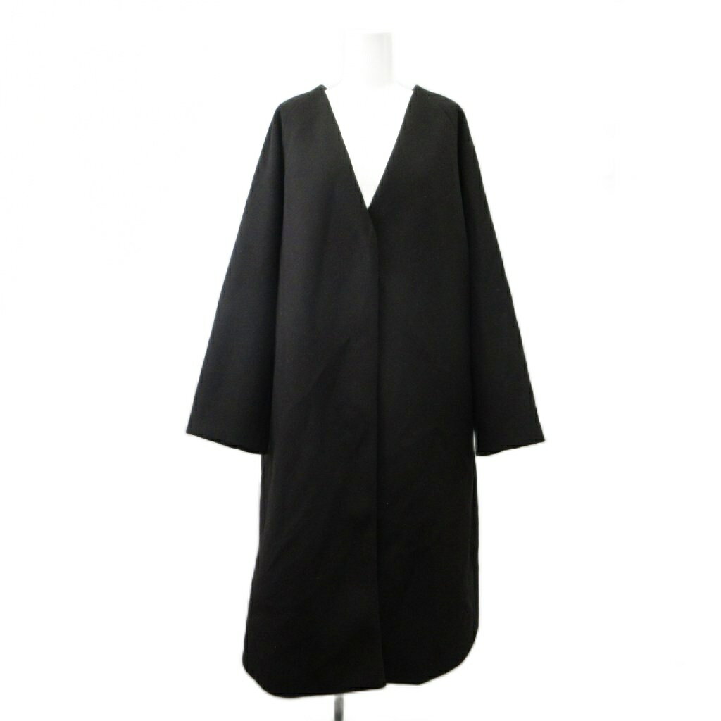 【中古】グローバルワーク GLOBAL WORK コート L 黒 ブラック ノーカラー 長袖 オーバーサイズ ロング丈/AY ■GY75 レディース 【ベクトル 古着】 260724 vectorpremium-19297988 ブランド古着ベクトルプレミアム店 パッケージ画像