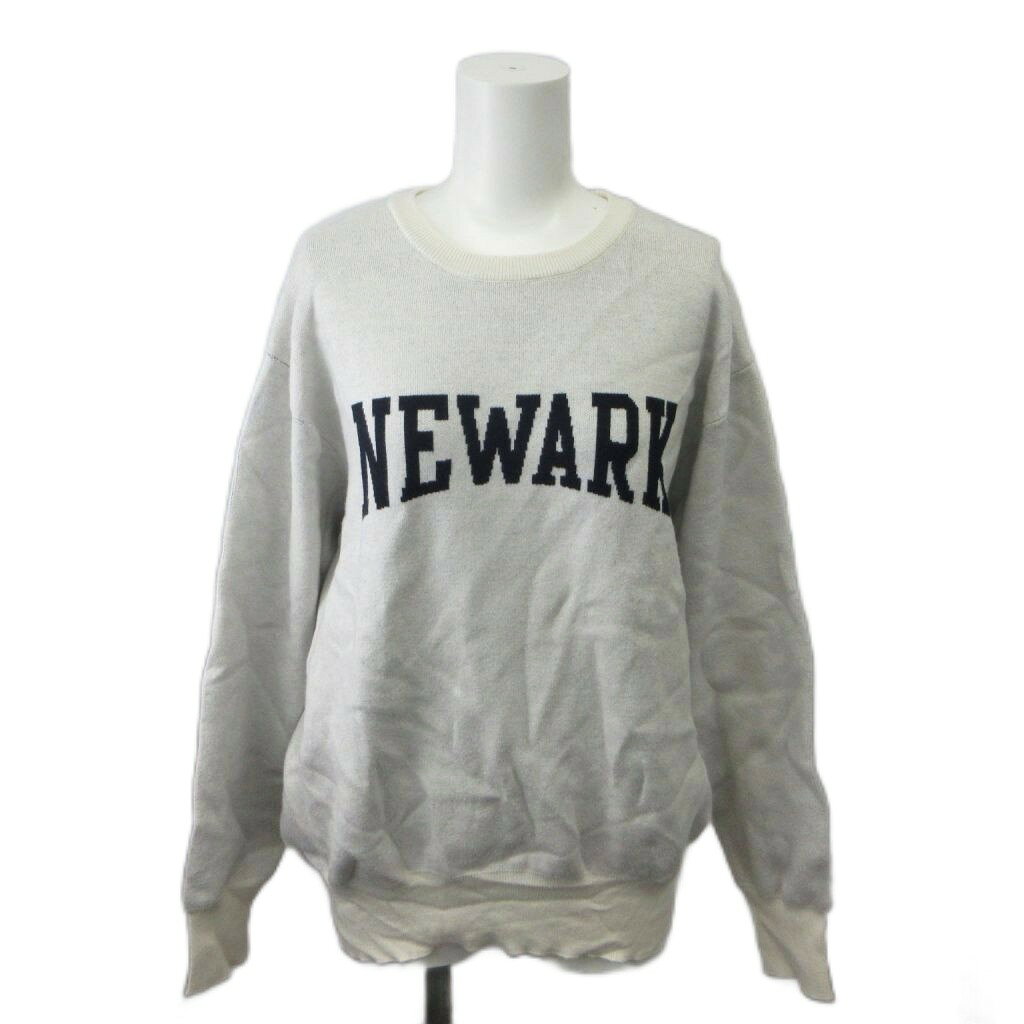 【中古】グローバルワーク GLOBAL WORK ニット セーター L 白 ホワイト ロゴプリント クルーネック 長袖 /NP ■ECC007 レディース 【ベクトル 古着】 260724 vectorpremium-19302750 ブランド古着ベクトルプレミアム店 パッケージ画像