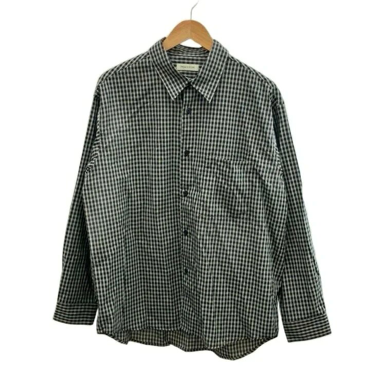 【中古】フリークスストア FREAKS STORE シャツ L 黒 ブラック チェック柄 レギュラーカラー 長袖 /KK ■GY70 メンズ 【ベクトル 古着】 260805