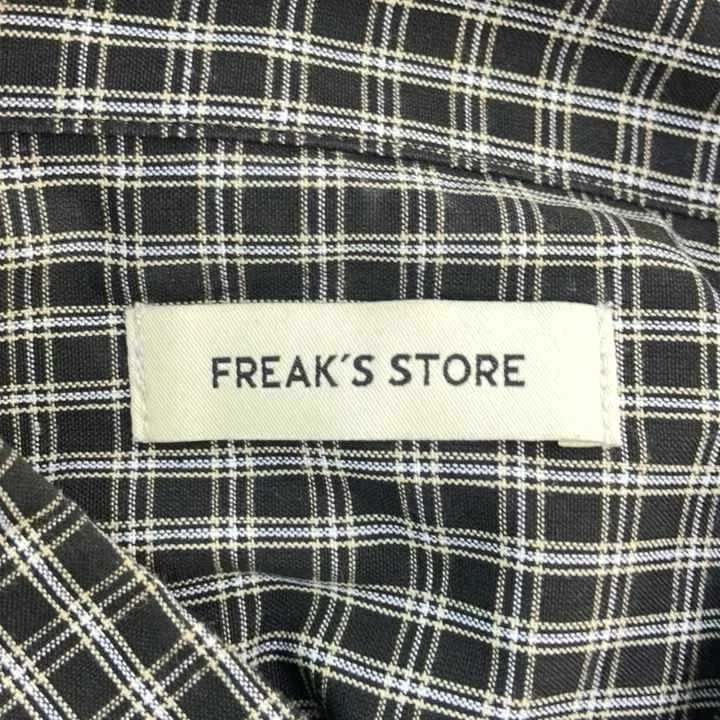 ブランド古着ベクトルプレミアム店の【中古】フリークスストア FREAKS STORE シャツ L 黒 ブラック チェック柄 レギュラーカラー 長袖 /KK ■GY70 メンズ 【ベクトル 古着】 260805｜アングル3