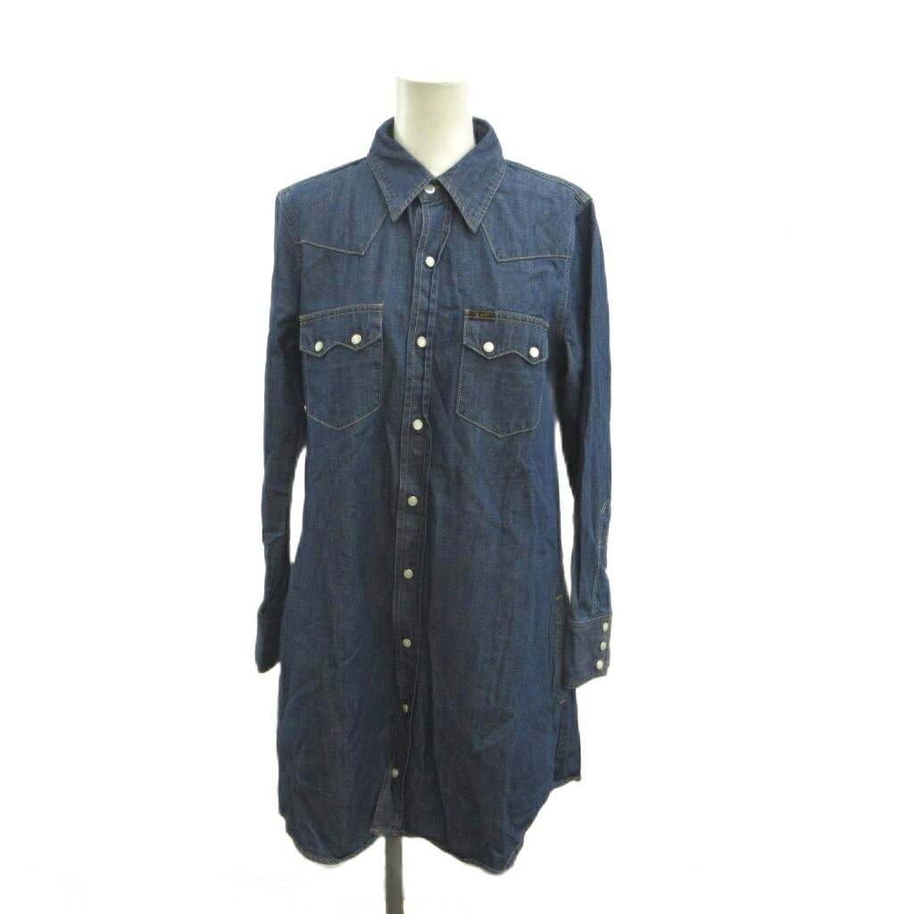 【中古】リー LEE ロペピクニック ROPE Picnic ワンピース デニムシャツ M 青 ブルー 長袖 ウエスタンシャツ風 /KK ■GY70 レディース 【ベクトル 古着】 260810 vectorpremium-19329359 ブランド古着ベクトルプレミアム店 パッケージ画像