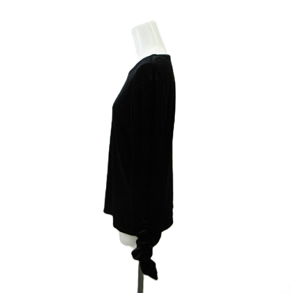 【中古】リエディ Re:EDIT カットソー ベロア L 黒 ブラック ラウンドネック 長袖 /NP ■GY75 レディース 【ベクトル 古着】 260810 vectorpremium-19341421 ブランド古着ベクトルプレミアム店 サンプル画像2