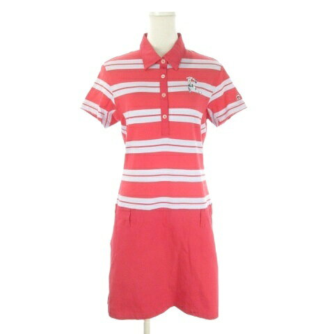 【中古】マンシングウェア MUNSINGWEAR R.line ポロワンピース ゴルフ L ピンク 青 ブルー 切替 ボーダー柄 半袖 /AO9 ■ECA008 レディース 【ベクトル 古着】 260825ブランドマンシングウェア MUNSINGWEAR表記サイズL実寸サイズ肩幅：38.5cm　身幅：44cm　着丈：83cm　袖丈：15.5cm　　素材シャツ部 綿 ポリエステル 衿、前立、スカート部 綿 ポリエステル ポリウレタン色ピンク 青 ブルー状態毛羽立ち等若干の使用感は見受けられますが、目立った汚れやダメージはなく良好です。 ※あくまでも中古品ですので掲載写真や記載内容をご確認いただき、ご理解の上ご購入ください。商品のお問い合わせの回答を休止しております。＊各商品ページの商品詳細等をご確認の上ご購入ください。【中古】マンシングウェア MUNSINGWEAR R.line ポロワンピース ゴルフ L ピンク 青 ブルー 切替 ボーダー柄 半袖 /AO9 ■ECA008 レディース 【ベクトル 古着】 260825状態ランク　”A”詳細については、下記および「状態ランクについて」ページをご覧ください。未使用・新品の商品ほぼ新品同様の商品使用感が少なく、かなり状態の良い商品使用感はあるが、傷や汚れの少ない商品使用感の他、傷や汚れが見られる商品かなり大きな傷みがある難あり商品※S〜CランクはUSED品となりますので、使用感をご理解の上でご入札下さい。状態ランクについてinformationブランドマンシングウェア MUNSINGWEAR表記サイズL実寸サイズ肩幅：38.5cm　身幅：44cm　着丈：83cm　袖丈：15.5cm　　素材シャツ部 綿 ポリエステル 衿、前立、スカート部 綿 ポリエステル ポリウレタン色ピンク 青 ブルー状態毛羽立ち等若干の使用感は見受けられますが、目立った汚れやダメージはなく良好です。 ※あくまでも中古品ですので掲載写真や記載内容をご確認いただき、ご理解の上ご購入ください。商品のお問い合わせの回答を休止しております。＊各商品ページの商品詳細等をご確認の上ご購入ください。本商品は一点物です他サイトや店舗にて販売している商品です。多少のお時間差にて欠品になることもございます。予めご了承頂ますようお願い致します。ベクトル・サイズガイドはこちらこの商品と同じブランドの商品を見る