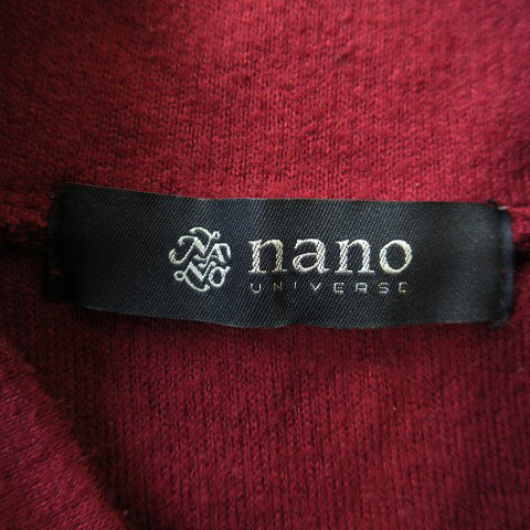 【中古】ナノユニバース nano universe カットソー F 赤 ボルドー モックネック 長袖 ラウンドヘム /AO19 ■GY08 レディース 【ベクトル 古着】 260826 vectorpremium-19377008 ブランド古着ベクトルプレミアム店 サンプル画像3