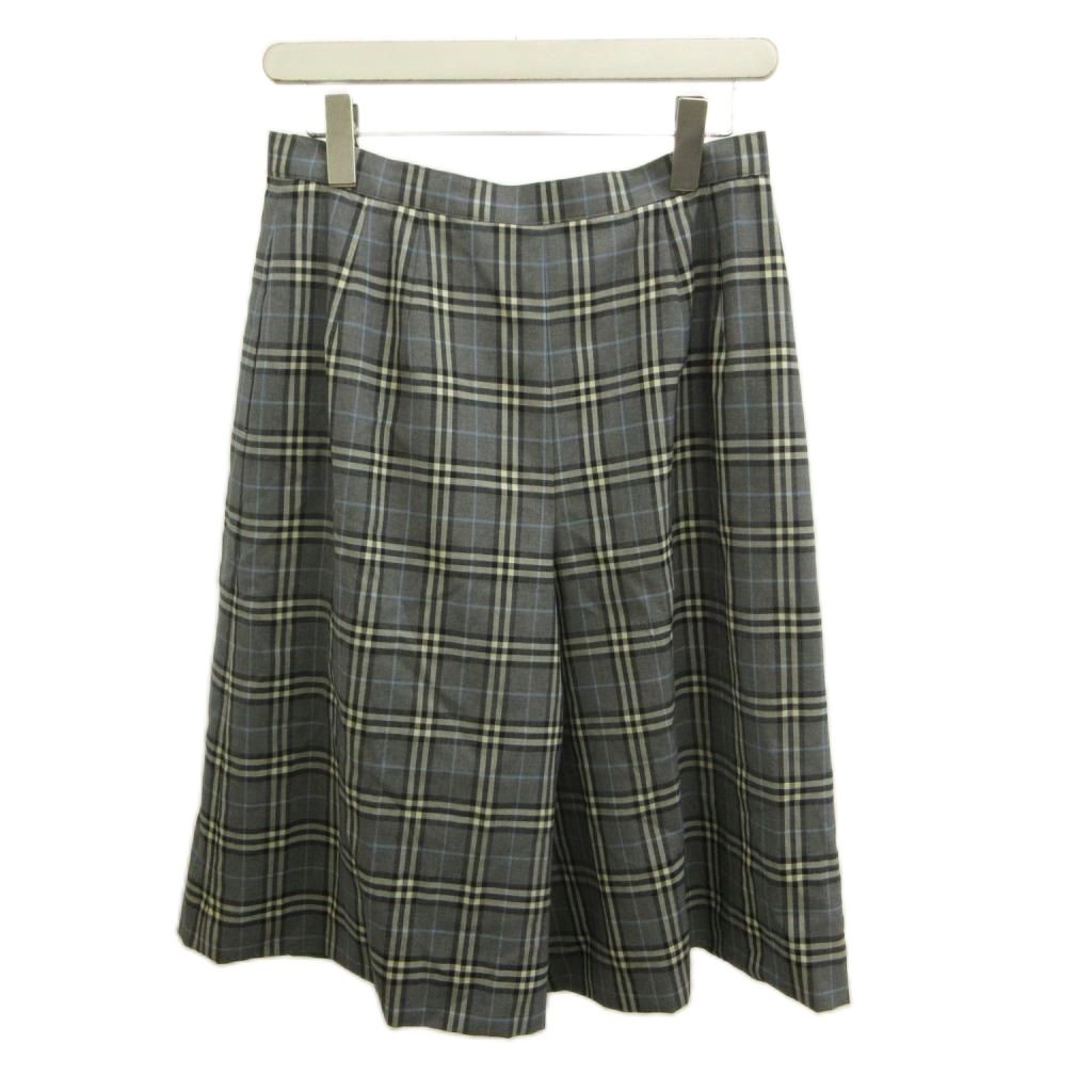 中古 バーバリー ロンドン BURBERRY LONDON パンツ キュロット 15 グレー チェック柄 ラップスカート RN vectorpremium-19375722 ブランド古着ベクトルプレミアム店 サンプル画像2