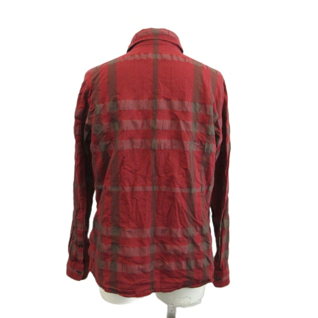 中古 バーバリー ロンドン BURBERRY LONDON シャツ ブラウス ノバチェック ラウンドカラー 比翼仕立て 長袖 3 vectorpremium-19383653 ブランド古着ベクトルプレミアム店 サンプル画像2