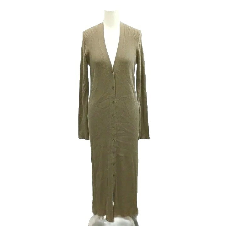 【中古】ミラオーウェン Mila Owen カーディガン ロング丈 マキシ丈 羽織 Vネック 長袖 ボタン留め 0 茶 ブラウン /CR ■GY70 レディース 【ベクトル 古着】 260902 vectorpremium-19394360 ブランド古着ベクトルプレミアム店 パッケージ画像