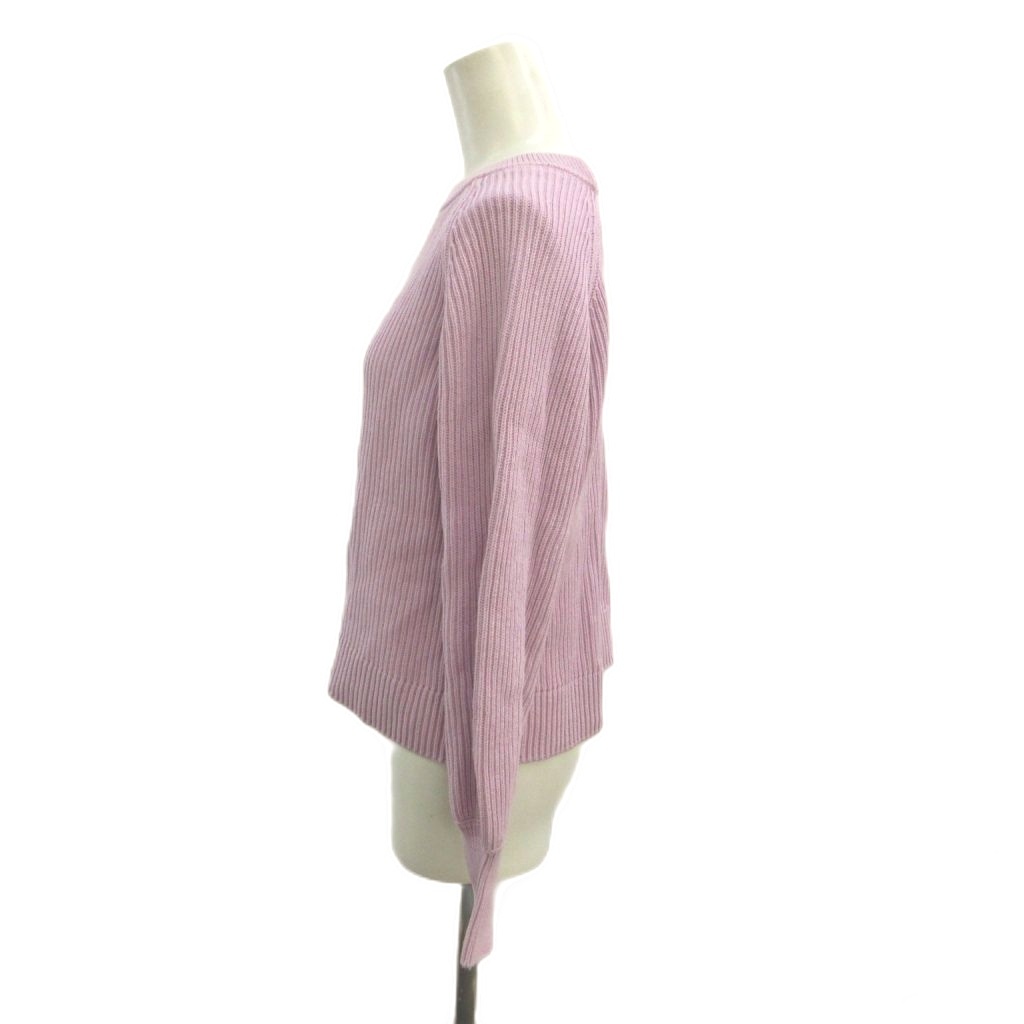 【中古】ミラオーウェン Mila Owen カットソー 0 ピンク リブ編み ラウンドネック 長袖 /RN ■GY75 レディース 【ベクトル 古着】 260903 vectorpremium-19394481 ブランド古着ベクトルプレミアム店 サンプル画像2