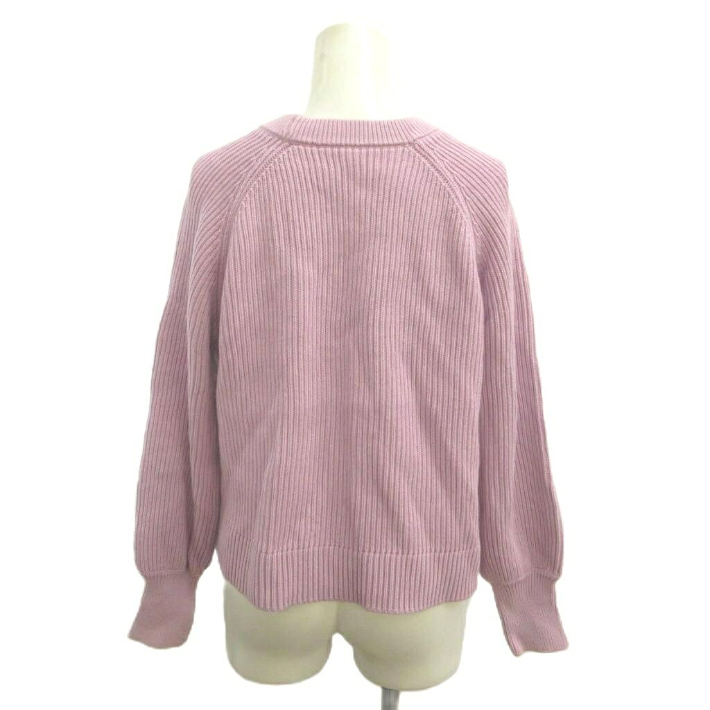【中古】ミラオーウェン Mila Owen カットソー 0 ピンク リブ編み ラウンドネック 長袖 /RN ■GY75 レディース 【ベクトル 古着】 260903 vectorpremium-19394481 ブランド古着ベクトルプレミアム店 サンプル画像3