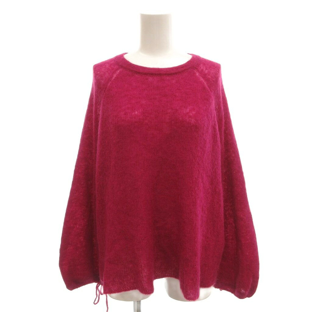 【中古】ミラオーウェン Mila Owen ニット セーター 0 ピンク系 ビビットピンク ウール混 ラウンドネック 長袖 無地 /BJ ■ECC009 レディース 【ベクトル 古着】 260908 vectorpremium-19418073 ブランド古着ベクトルプレミアム店 パッケージ画像