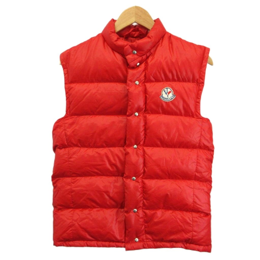 楽天市場】MONCLER ダウンベスト レッド（メンズファッション）の通販