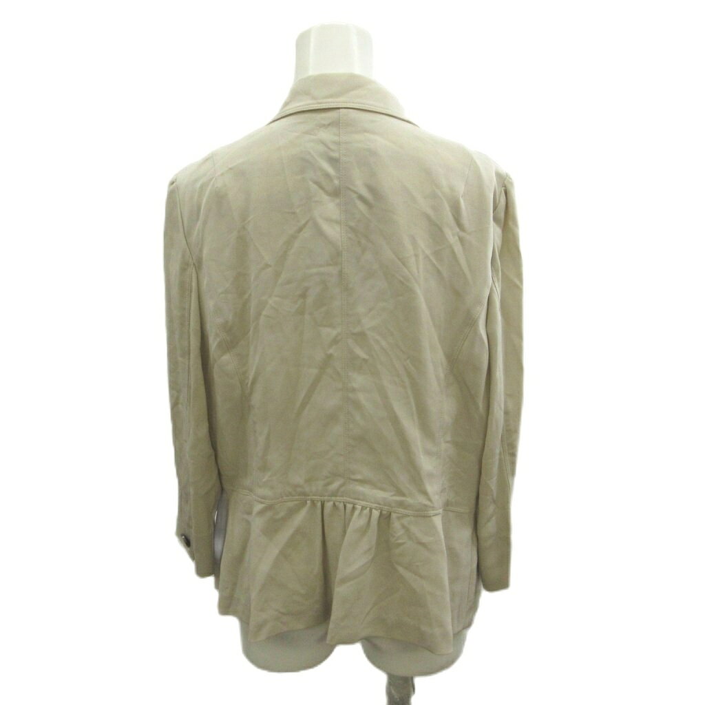 中古 バーバリー ロンドン BURBERRY LONDON ジャケット 上着 44 ベージュ 無地 長袖 シングルブレスト RN vectorpremium-19429206 ブランド古着ベクトルプレミアム店 サンプル画像3