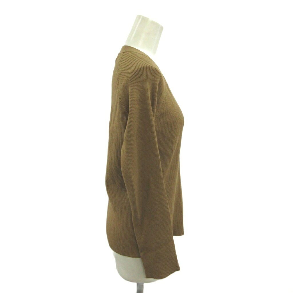 【中古】ミラオーウェン Mila Owen カーディガン Vネック 長袖 リブニット 0 茶 ブラウン /RY ■GY70 レディース 【ベクトル 古着】 260918 vectorpremium-19434961 ブランド古着ベクトルプレミアム店 サンプル画像3