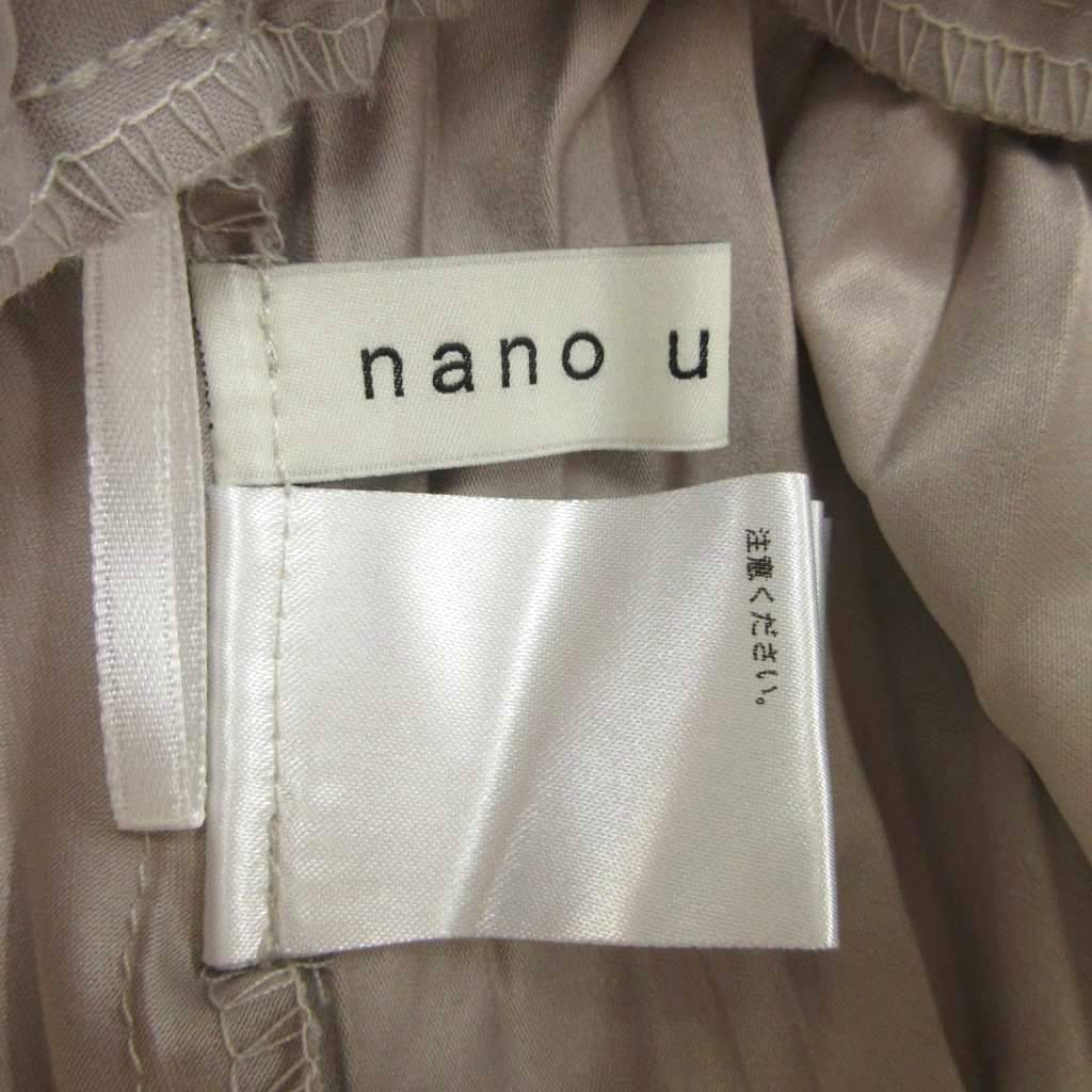 【中古】ナノユニバース nano universe プリーツスカート ロング丈 F グレージュ 無地 /NP ■GY70 レディース 【ベクトル 古着】 260920 vectorpremium-19445881 ブランド古着ベクトルプレミアム店 サンプル画像3
