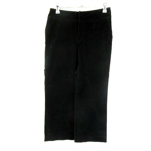 【中古】マカフィー MACPHEE トゥモローランド クロップド パンツ アンクル丈 ストレート ステッチ ベロア ジップフライ 厚手 コットン 無地 36 黒 ブラック ボトムス レディース 【ベクトル 古着】 240903 【中古】マカフィー MACPHEE トゥモローランド クロップド パンツ アンクル丈 ストレート ステッチ ベロア ジップフライ 厚手 コットン 無地 36 黒 ブラック ボトムス レディース 【ベクトル 古着】 240903