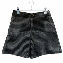 【中古】エニィスィス エニシス anySiS パンツ ショート ショーパン 厚手 総柄 3 黒 ブラック ボトムス /T2 レディース 【ベクトル 古着】 240925(4)