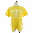 【中古】イーハイフンワールドギャラリー E HYPHEN WORLD GALLERY UCLA Tシャツ カットソー 半袖 ラウンドネック 薄手 コットン プリント F 黄 イエロー トップス /PI レディース 【ベクトル 古着】 250430(4)