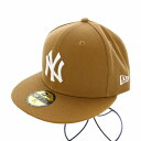 【中古】ニューエラ NEW ERA 59FIFTY ニューヨーク・ヤンキース ウィート ホワイト ベースボールキャップ 野球帽 56.8cm /KH メンズ 【ベクトル 古着】 231110