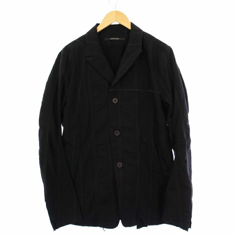 šۥǥϥ D.HYGEN 23AW Shrink Pinstripe Overlock Jacket  ԥ󥹥ȥ饤...