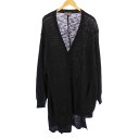 【中古】ヨウジヤマモトプールオム YOHJI YAMAMOTO POUR HOMME 23AW Transformed Stitch Cardigan 変形ニットカーディガン 長袖 ロング 3 グレー HJ-K84-186 /KH メンズ 【ベクトル 古着】 250513