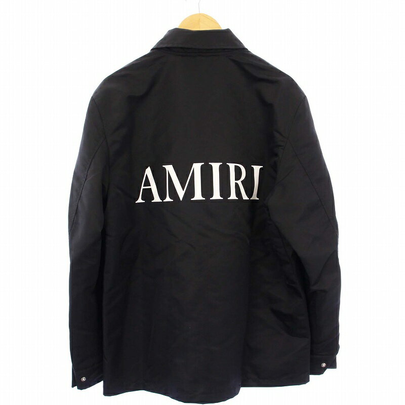 【中古】未使用品 アミリ AMIRI 24AW MA COACH JACKET コーチジャケット ブルゾン アウター M 黒 SRAMOULW1014 /KH ☆AA★ メンズ 【ベクトル 古着】 250514