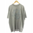 【中古】ヴェトモン VETEMENT アナーキー Tシャツ カットソー 半袖 ロゴ コットン グレー UA53TR500G /AN8 ☆AA★ メンズ 【ベクトル 古着】 250512