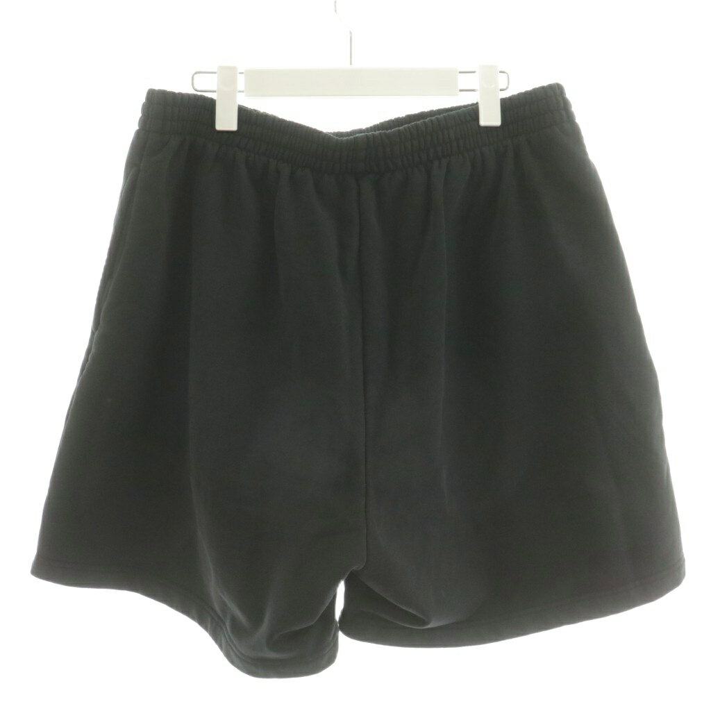 【中古】バレンシアガ BALENCIAGA SPORTS LOGO ショートパンツ ハーフパンツ ロゴ プリント L 黒 ブラック 676137 /AN12 メンズ 【ベクトル 古着】 251020
