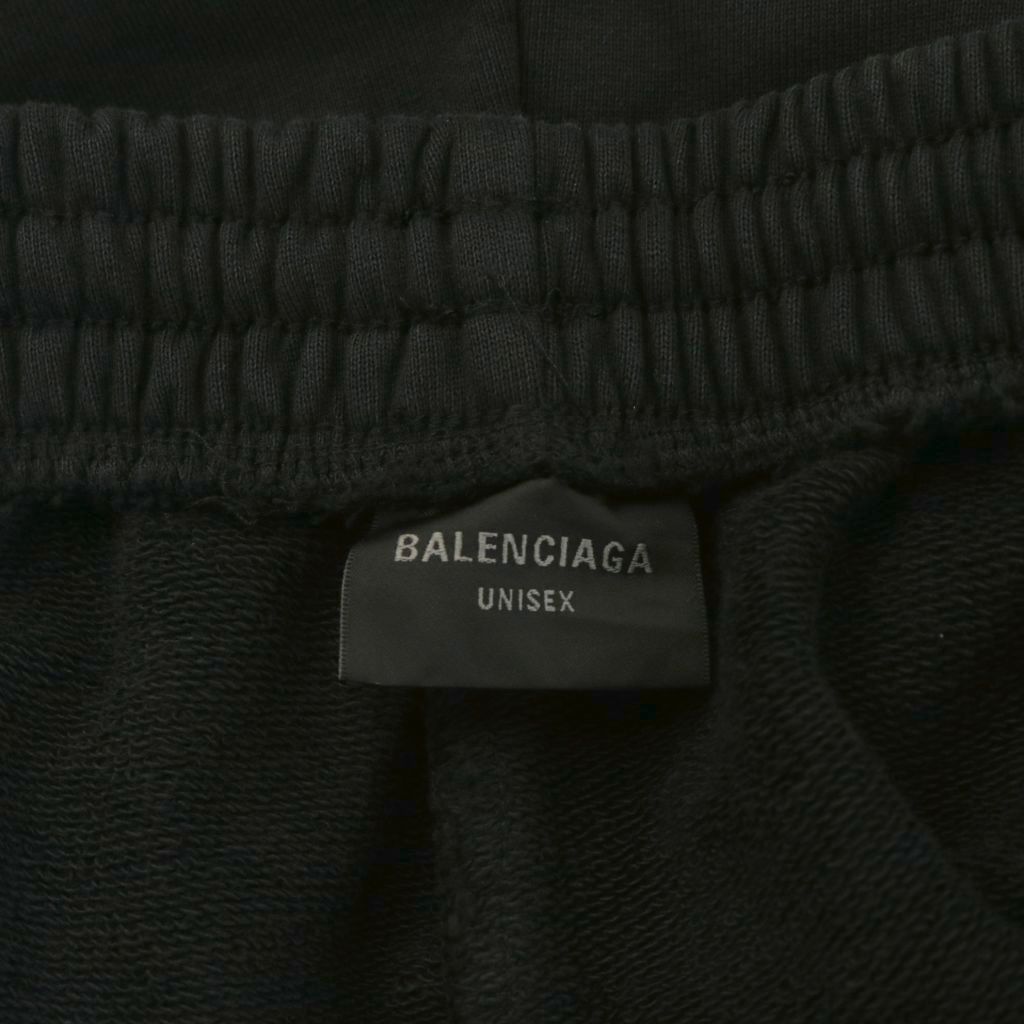 【中古】バレンシアガ BALENCIAGA SPORTS LOGO ショートパンツ ハーフパンツ ロゴ プリント L 黒 ブラック 676137 /AN12 メンズ 【ベクトル 古着】 251020