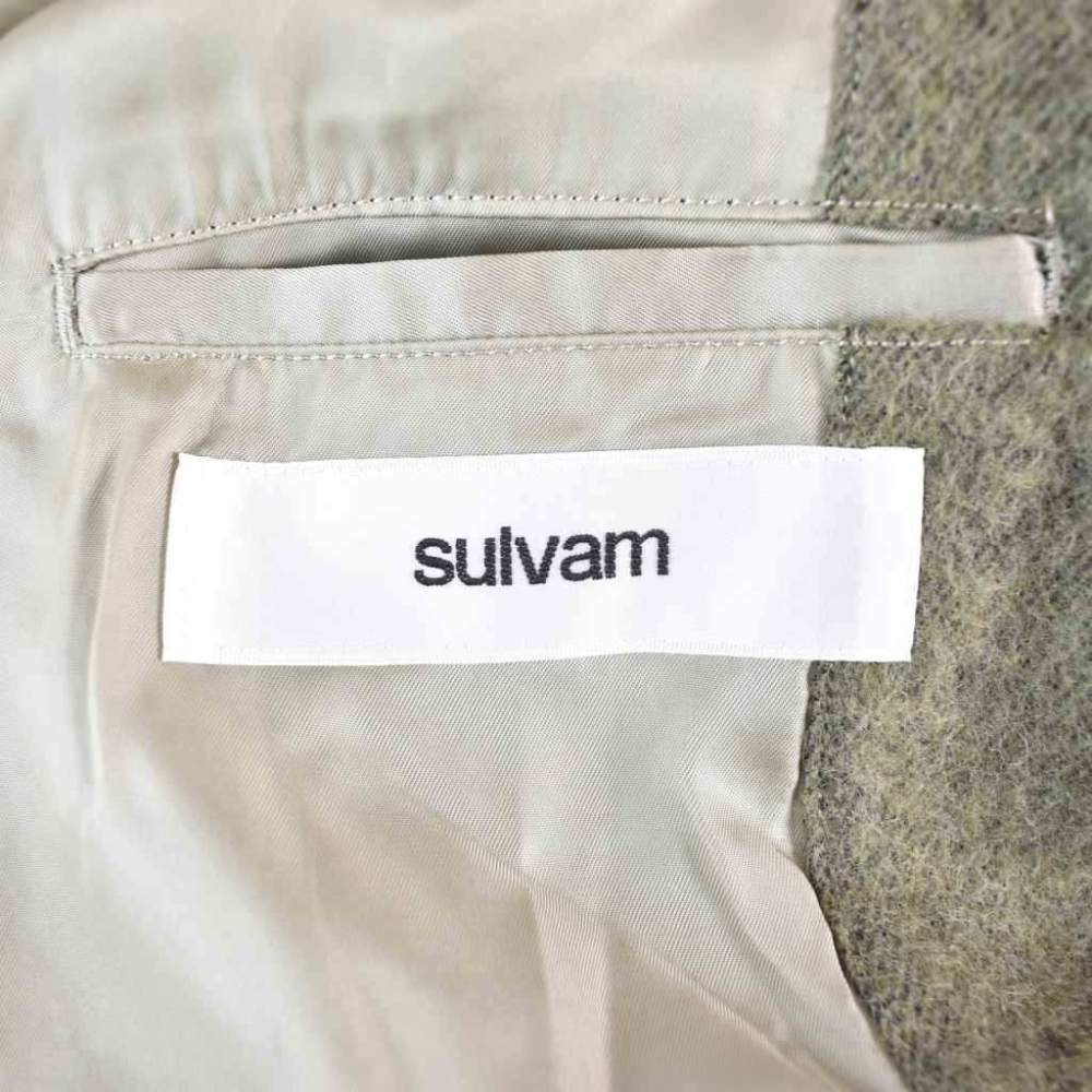 【中古】サルバム sulvam 22AW Hooded over coat フーデッドオーバーコート ロング レイヤード M カーキ SQ-C05-300 メンズ 【ベクトル 古着】 260301