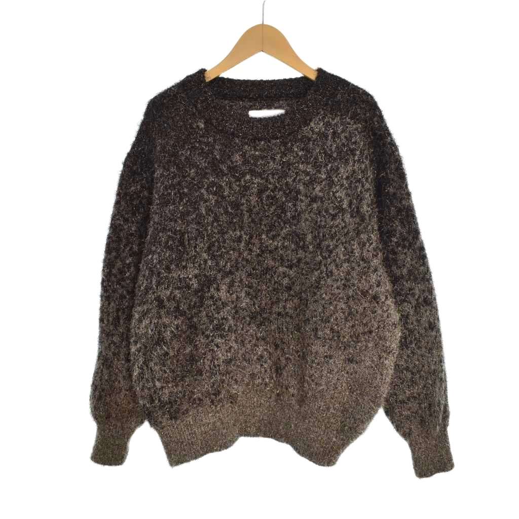シュタイン ssstein GLITTER FUR KNIT GRADATION CREW NECK LS/ グリッター ファー ニット セーター 長袖 S グレー ST.1014 メンズ  260315