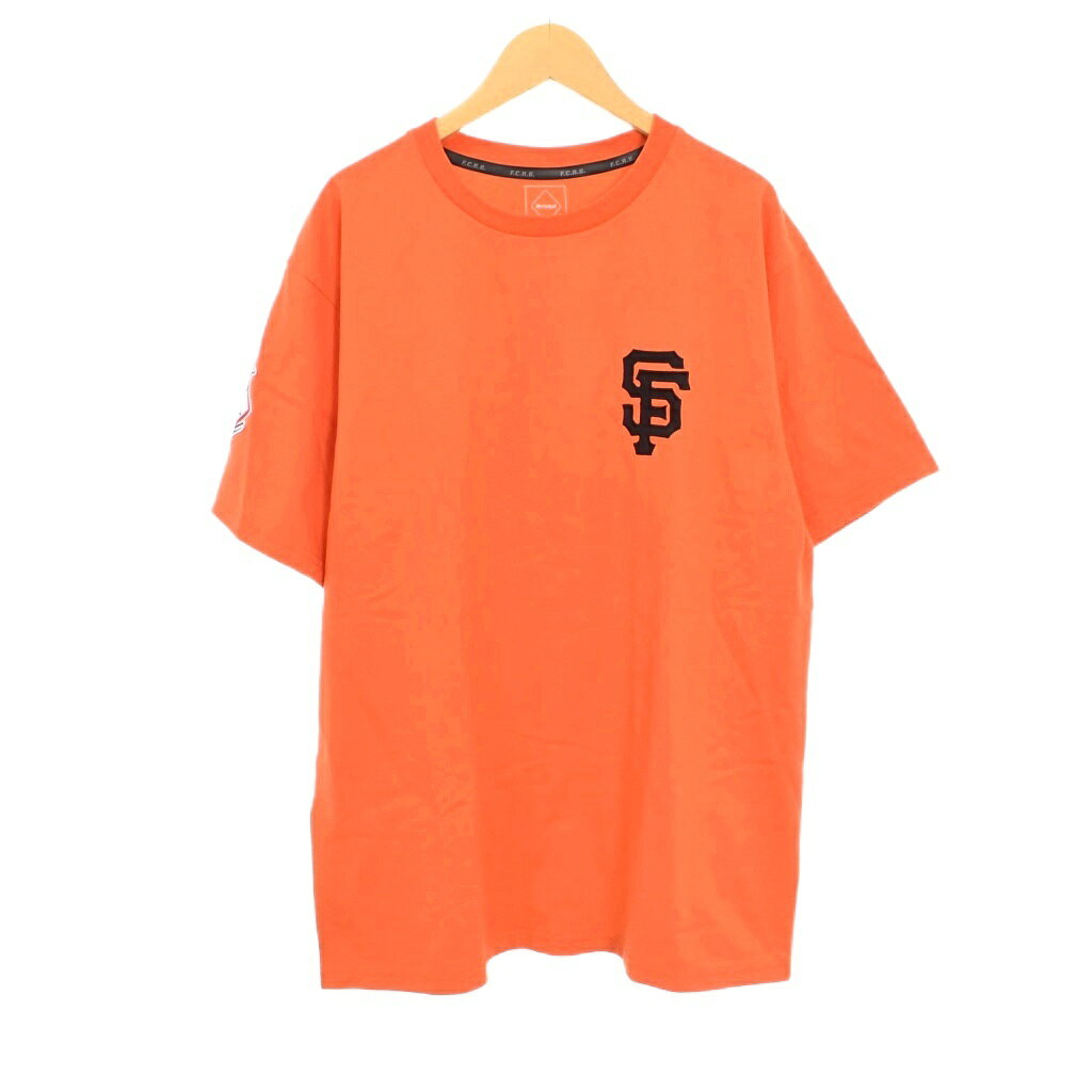 【中古】エフシーレアルブリストル F.C.Real Bristol FCRB 21AW MLB TOUR TEAM TEE Tシャツ 半袖 L オレンジ FCRB-212020 ☆AA★ メンズ 【ベクトル 古着】 260407