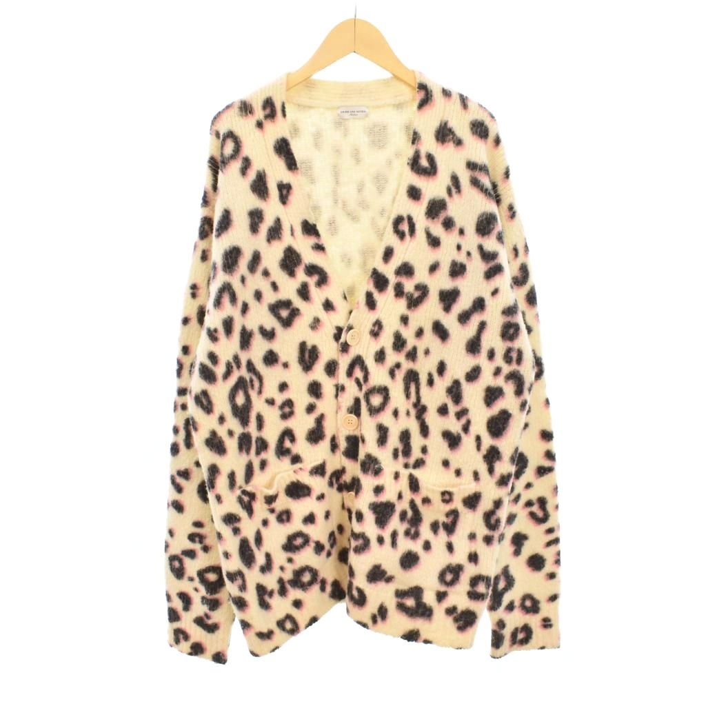 樂天商城 - 【中古】ドリスヴァンノッテン DRIES VAN NOTEN 22AW ウールカシミヤ レオパード柄 ニット カーディガン M アイボリー ☆AA★ メンズ 【ベクトル 古着】 260422