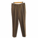 【中古】プラステ PLST ワンタックパンツ スラックス トラウザーズ フォーマル S 茶 ブラウン /EE ■ECS レディース 【ベクトル 古着】 240919