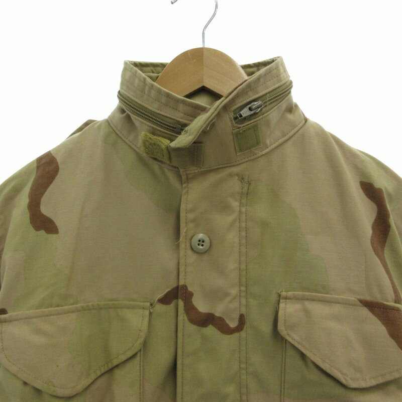 【中古】USARMY ユーエスアーミー フィールドジャケット ミリタリー ブルゾン カモフラ柄 S カーキ 8415-01-325-6438 /FF ■GY01 メンズ 【ベクトル 古着】 241216