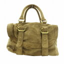 【中古】コブラ COBRA 2WAY ハンドバッグ ショルダー パンチング スエード 茶 ブラウン /HO△ 0308 レディース 【ベクトル 古着】 2503...