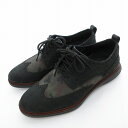 【中古】コールハーン COLE HAAN GRANDEVOLUTION SHRTW グランドエボリューション ショートウィング オックスフォード シューズ カモ...