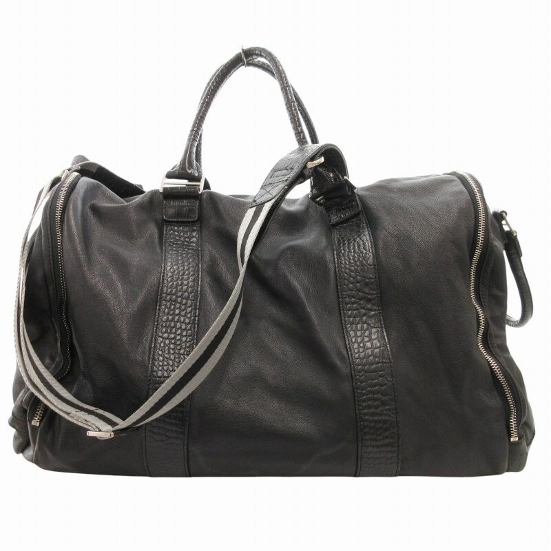 【中古】ラッセルノ Russeluno ハンドバッグ ボストン ショルダー 2WAY 斜め掛け スパンコール 裏地ド..