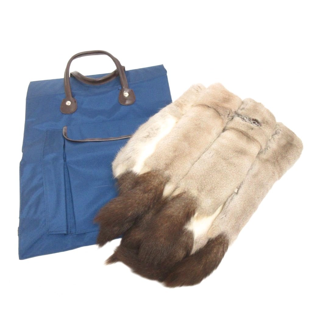 【中古】2点 セット まとめ きものバッグ 着物用ファー ストール マフラー 和服 和装 小物 ベージュ そ..